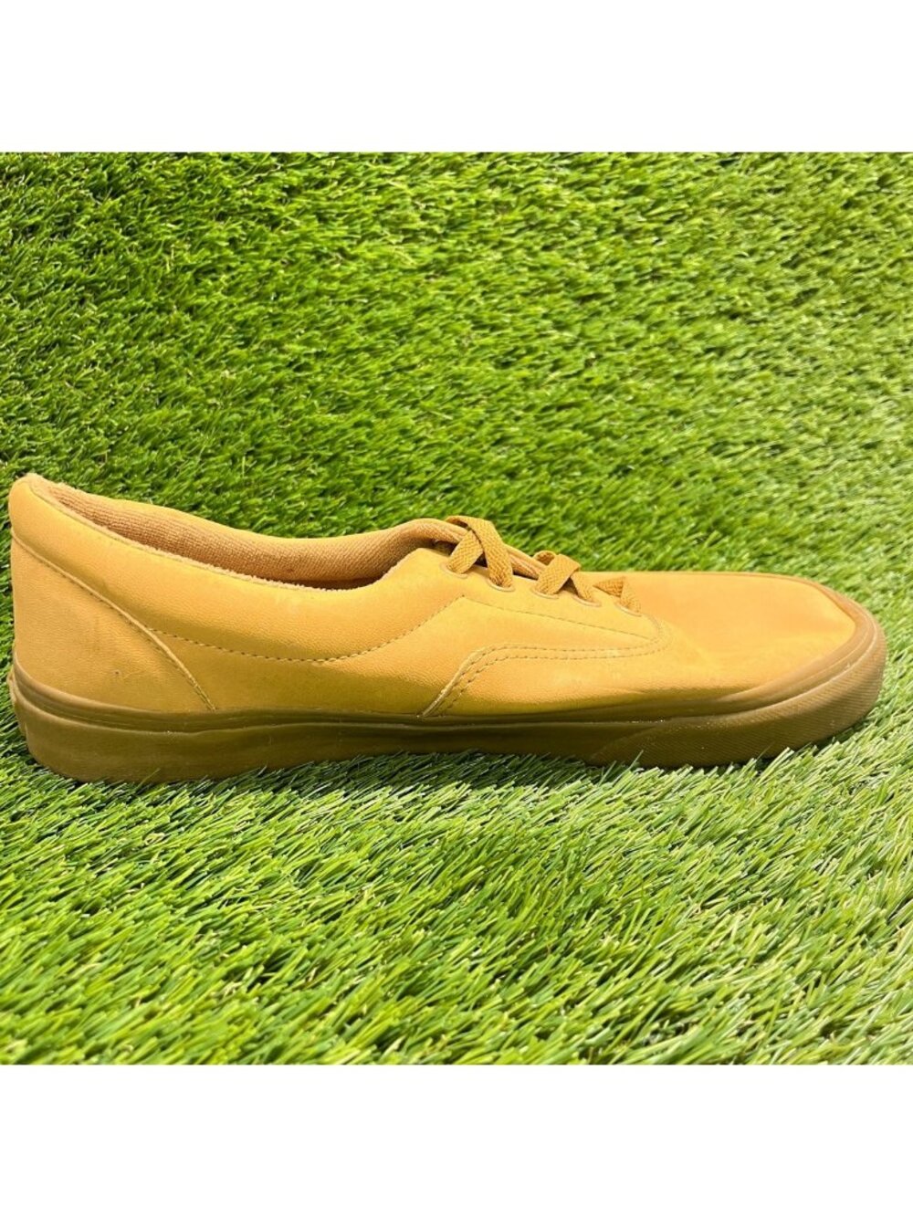 Vans Era Vansbuck Mens Size 11 Wheat Gum Athletic Leather Skate Shoes Sneakers - Picture 4 of 9